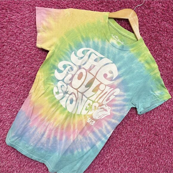 The Rolling Stones 1982 Pastel tiedye size small - Picture 3 of 6